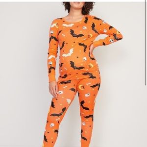 Old Navy Halloween Pajama Set - Orange and Black